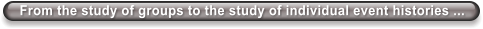 From the study of groups to the study of individual event histories ...